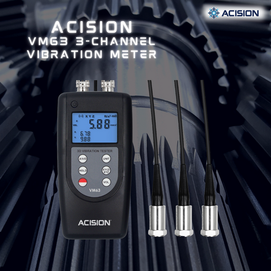 Acision VM63 3-Channel Vibration Meter