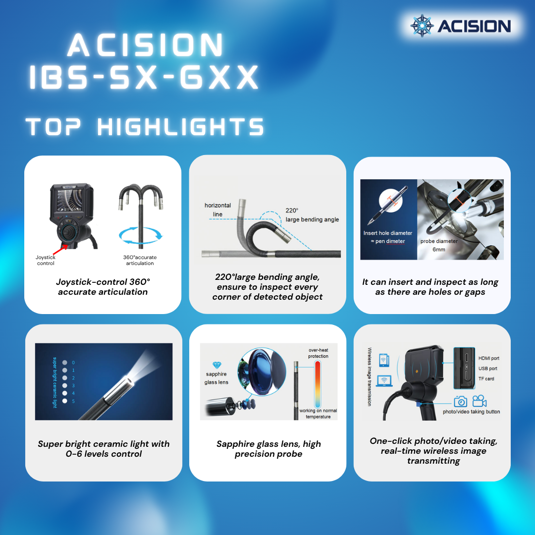 Acision IBS-SX-6XX Series Industrial Borescope