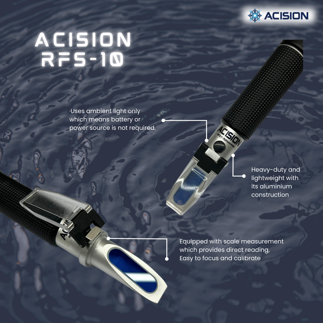 Acision RFS-10 Portable Salinity Refractometer With ATC