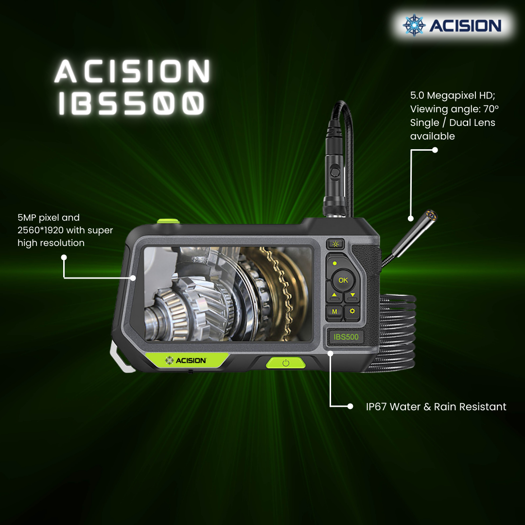 Acision IBS-500 Single/Double Lens Industrial Borescope