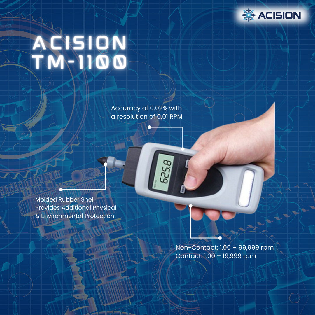 Acision TM-1100 Hand-held Tachometer